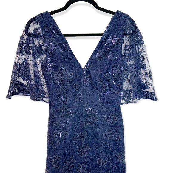NWT Dress The Population Roseanna Navy Lace Dress Size XXS (R4) - Picture 4 of 12